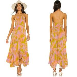 Intimately by Free People Heat Wave Printed Maxi Dress Size M